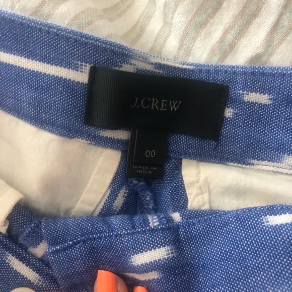 J Crew Size 00 Ikat Shorts - Picture 3 of 6